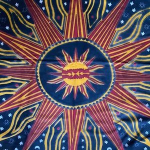 Celestial Sun Moon Stars Tapestry